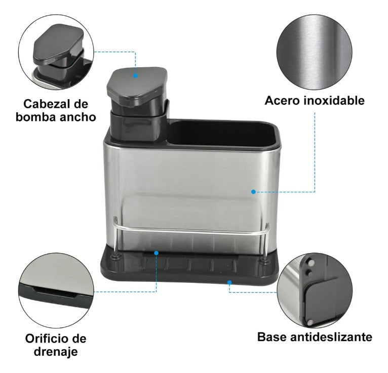 Dispensador Lavalozas Jabón 3 En 1
