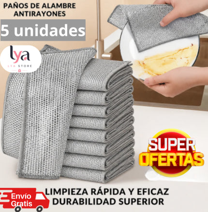 5 Paños de limpieza
